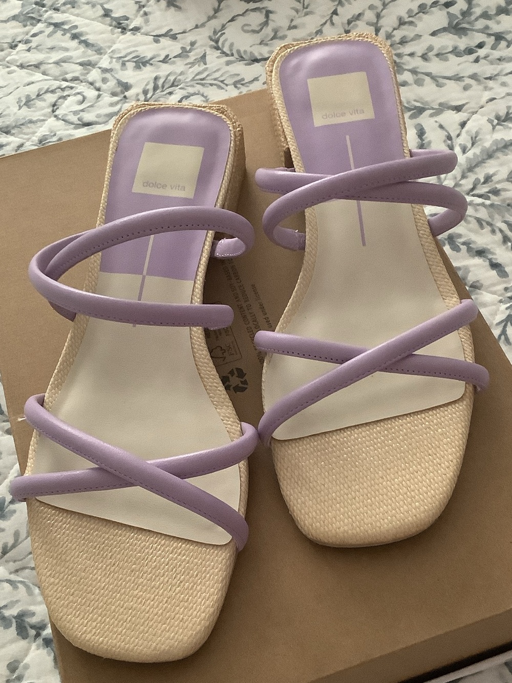 Dolce Vita Lavender Multi-Strap Slide Sandals